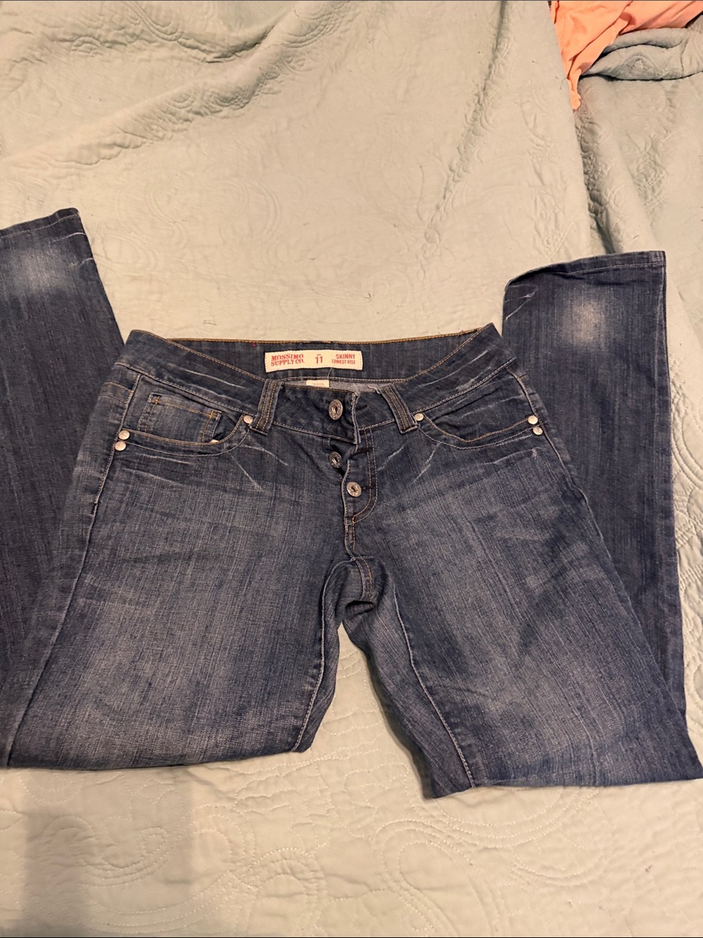 Mossimo Supply Co. Women's Skinny Jeans in Dark Blue Wash
